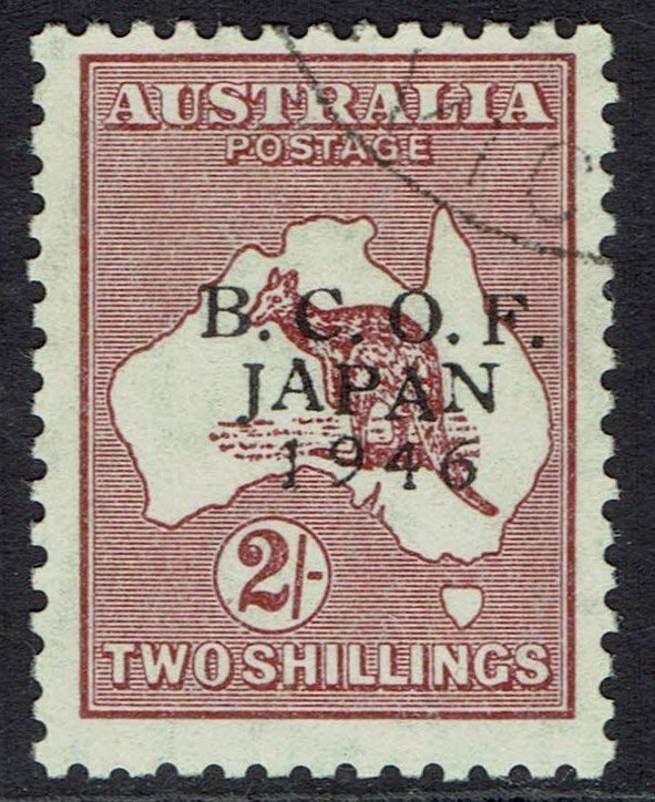 BCOF AUSTRALIA JAPAN OCCUPATION 1946 KANGAROO 2/- USED