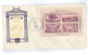 US 778 1936 TIPEX S/S on an unaddressed FDC with a multi-color cachet by an unknown publisher