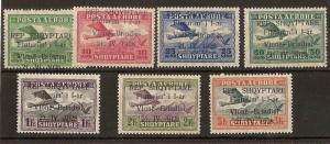 Albania 1928 Airs - Brindisi Air Service SG222-228 Mint Cat£425