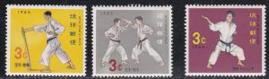 Ryukyu # 125-127, Mint NH