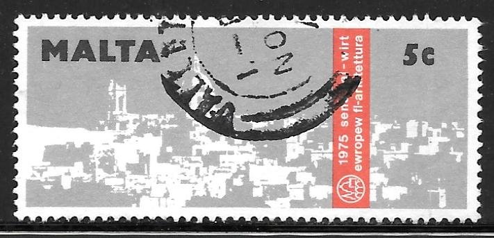 Malta 499: 5c View of Victoria, Gozo, used, VF