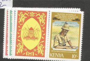 Kenya 1981 Diana SC 194-7 MNH (6css)