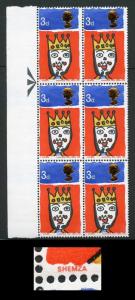 Spec W109c 1966 3d Christmas (Ordinary) with Missing T Variety Pair U/M