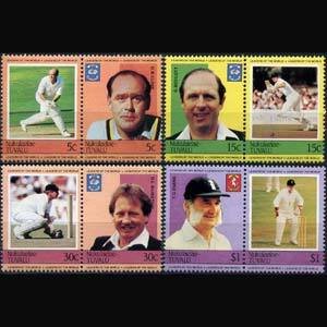 TUVALU-NUKULAELAE 1984 - Scott# 21-4 Cricket Set of 8 NH