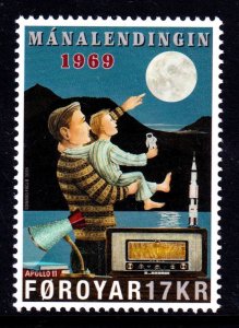 Faroe Islands 2019 Apollo 11 Mission to the Moon Anniv. Mint MNH