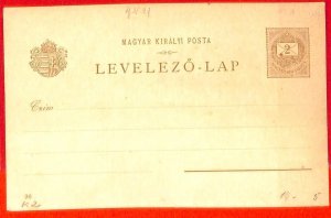 aa1918 - HUNGARY - Postal History -  POSTAL STATIONERY  CARD
