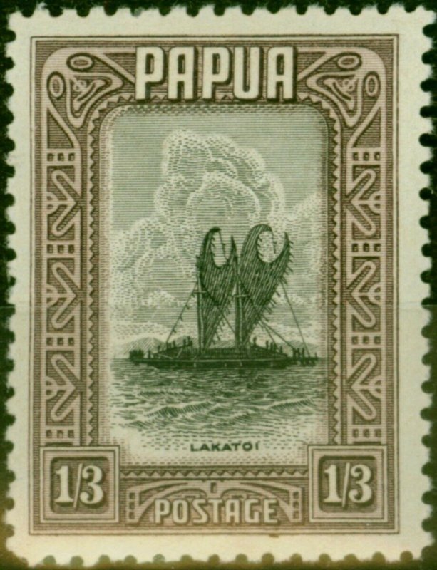 Papua 1932 1s3d Black & Dull Purple SG140 Fine LMM