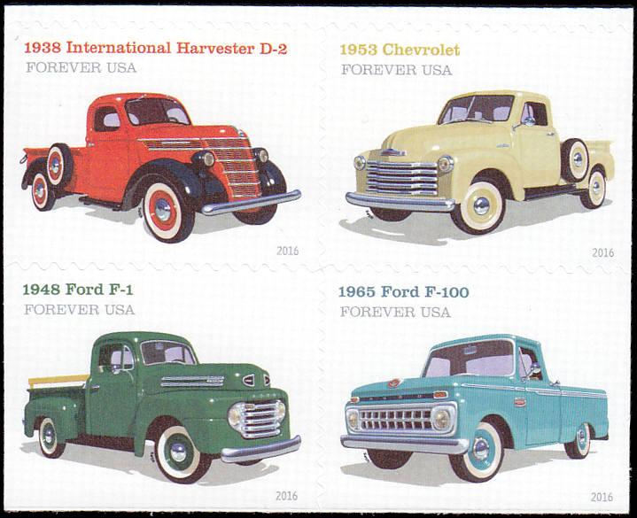 Scott 5101-5104 Pickp Trucks MNH Block