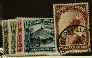 Belgian Congo #139-42, 148 used