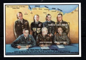 Turks & Caicos Islands 1994 Sc #1108 D-Day Souvenir Sheet MNH