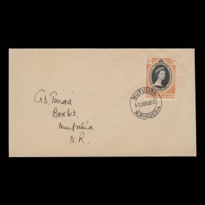 Northern Rhodesia 1953 (FDC) 1½d Coronation, MUFULIRA ✔️