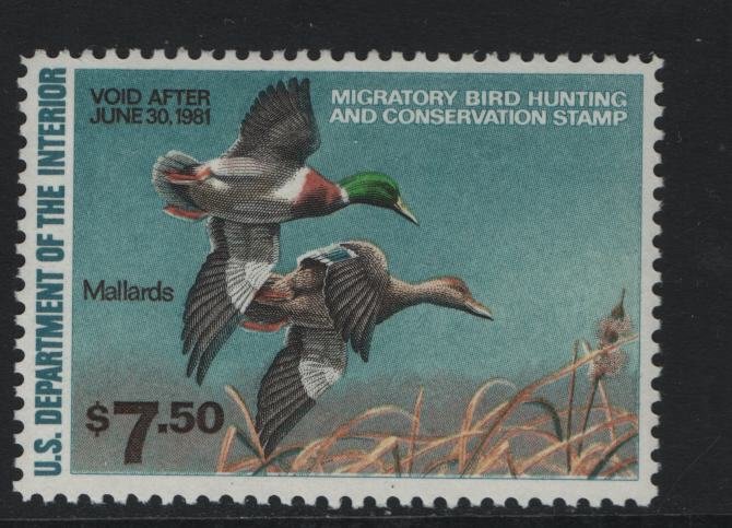 US, RW47, 1980, MNH, DUCK STAMP