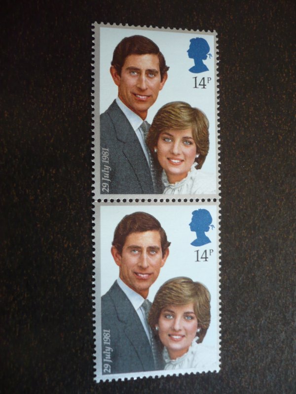 Stamps - Great Britain - Scott# 950 - Mint Never Hinged Pair of Stamps