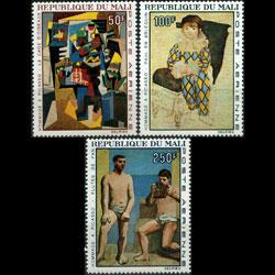 MALI 1967 - Scott# C46-8 Picasso Ptgs Set of 3 NH