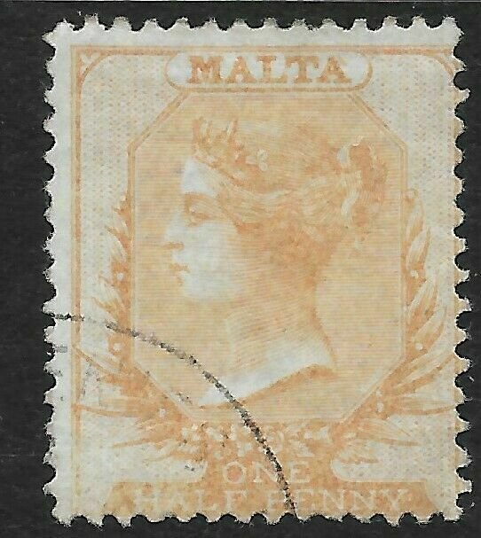 MALTA SG3 1863 d BUFF USED