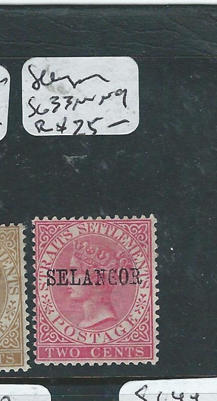 MALAYA SELANGOR (PP2607B) QV 2C   SG 33  MNG