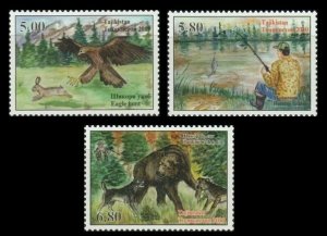 2020 Tajikistan hunting animals bear birds fish etc 3v  MNH 111