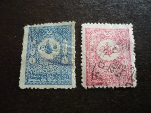 Stamps - Turkey - Scott# 112-113 - Used Part Set of 2 Stamps