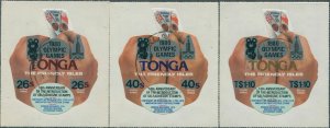 Tonga official 1980 SGO210-O212 Olympic Games set FDI FU