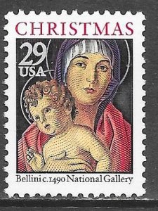 USA 2710: 29c Madonna and Child by Giovanni Bellini, MNH, VF