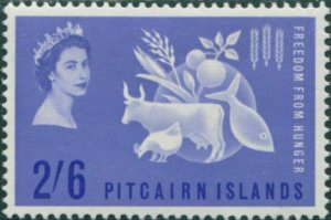 Pitcairn Islands 1963 SG32 2/6d Freedom from Hunger MLH