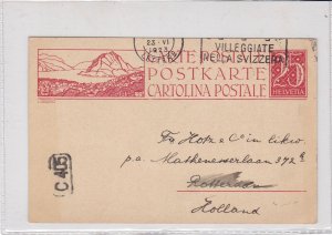 Switzerland 1923 Slogan Cancel to Holland Stamps Postcard Ref 30585