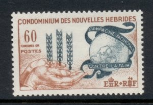 New Hebrides (Fr) 1963 FFH Freedom From Hunger MUH