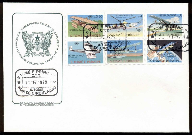 Sao Tome et Principe 1979 History of Aviation FDC