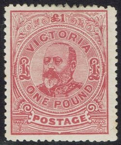 VICTORIA 1905 KEVII £1 WMK CROWN/A PERF 12½