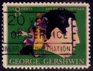 United States, 1973, American Artist - George Gershwin, 8c, sc#1484, used**