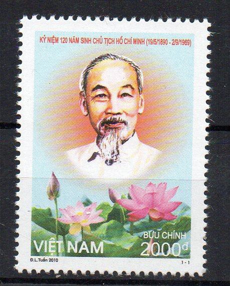 VIETNAM - PRESIDENT HO-CHI-MINH - FLOWERS - 2010 -