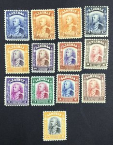 MOMEN: SARAWAK SG #114/125 1934-41 MINT OG H £300+ LOT #62153