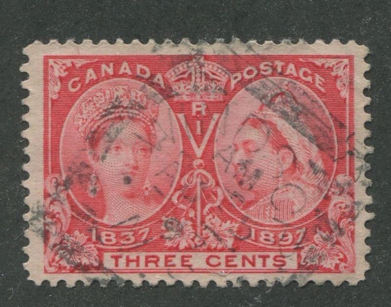 CANADA #53 USED JUBILEE SQUARED CIRCLE CANCEL WINDSOR, N.S. (.02)