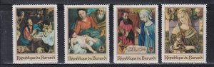 Burundi # 222-225, Christmas - Nativity Scenes, Mint NH, 1/2 Cat.