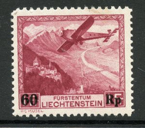 Liechtenstein # C14, Mint Hinge Remain.