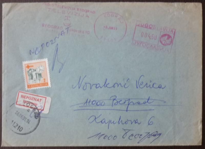 Yugoslavia Meter Cover ! jugoslawien serbia serbien N1