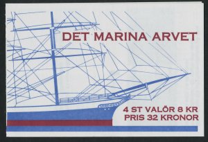 Sweden 1999 MNH  # 2342a Swedish Ships . Complete Booklet