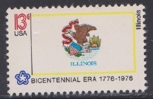 1653 Illinois State Flag MNH single