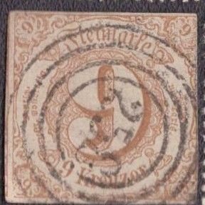 Thurn and Taxis - 55 1862 Used