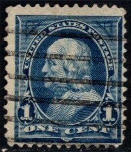 1898 US Scott #- 279 1 Cent Benjamin Franklin Silent Precancel Used