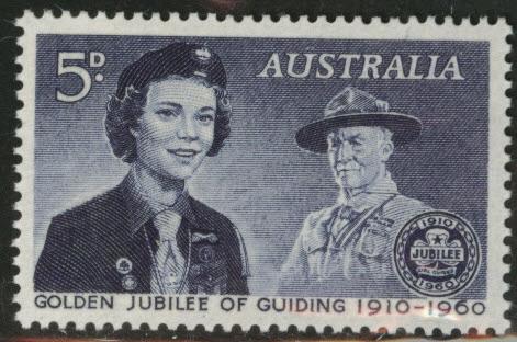  AUSTRALIA Scott 335 MNH** 1960 5p scout stamp