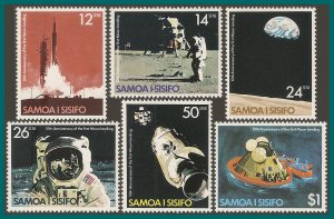 Samoa 1979 Moon Landing, MNH 507-512,SG544-SG549