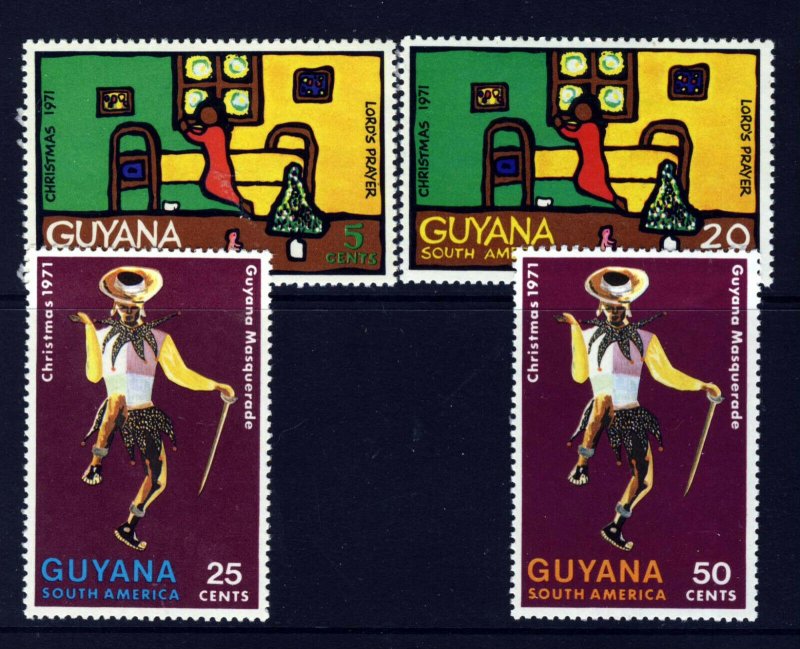 GUYANA 1971 Complete Christmas Set SG 557 to SG 560 MINT