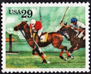 SC#2759 29¢ Sporting Horses: Polo Single (1993) MNH