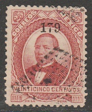 MEXICO-(Zamora) 127, 25¢ 179 JUAREZ FOREIGN MAIL SGL. USED. F-VF. (905)