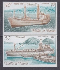 1990 Wallis and Futuna 582b-583b Ships  10,00 €
