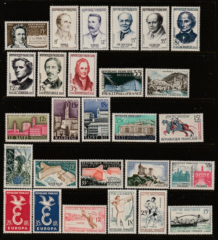 France a mainly MNH lot from about 1950's
