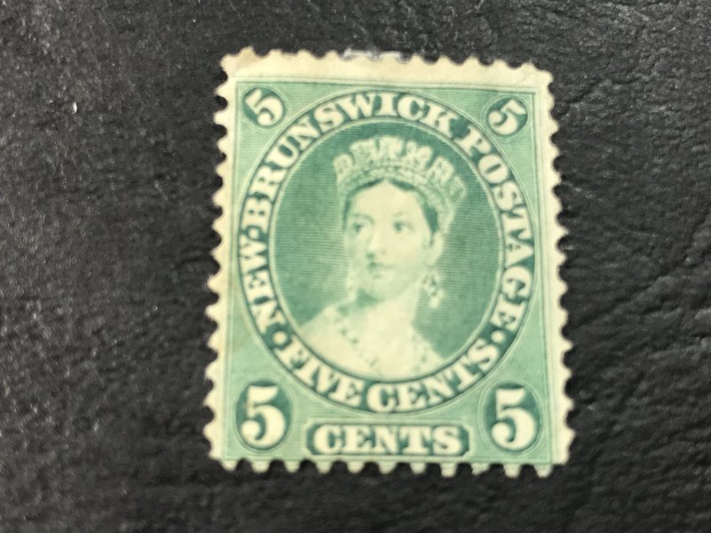 NEW BRUNSWICK # 8a-UNUSED(MINT/NO GUM)------BLUE/GREEN------1860-63(LOTA)