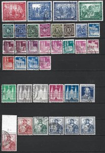 COLLECTION LOT 8196 GERMANY 36 STAMPS 1946+ CV+$42