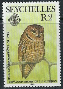 Seychelles 560 MNH 1985 Owl (ak3249)